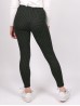 Green Polka Dots Print Stretchy Legging